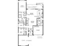 Detailed floorplan showcasing layout of kitchen, living spaces, bedrooms, bathrooms, and garage at 9416 Golden Laurel Ln, Orlando, FL 32827
