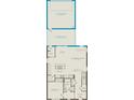 First floor plan showcasing kitchen, gathering room, and garage at 6923 Copperwood Ave, Orlando, FL 32829