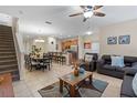 Open living space with dining area and kitchen views at 3071 Beach Palm Ave, Kissimmee, FL 34747