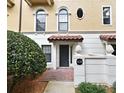 Townhome features a private entrance and landscaping at 4220 Messina Dr, Lake Mary, FL 32746