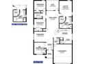 Detailed home floor plan featuring 4 bedrooms, a large Gathering room, kitchen, and 2-car garage at 115 Newham Way, Kissimmee, FL 34758