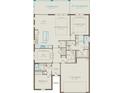 Open floor plan, two bedrooms, two baths, and two car garage at 2705 Serenity Meadow Dr, Kissimmee, FL 34744