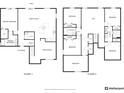 Detailed floorplan showcasing layout of first and second stories at 9026 Paolos Pl, Kissimmee, FL 34747