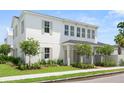 Beautiful two story exterior elevation with mature landscaping and covered entry at 3011 Amherst Ave, Orlando, FL 32804