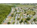 Aerial view of a well-maintained neighborhood with manicured lawns and a serene lake at 8095 Indian Creek Blvd, Kissimmee, FL 34747
