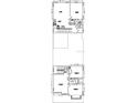 Upstairs floor plan showing the layout of the bedrooms, bathrooms, and kitchen at 10052 Peebles St, Orlando, FL 32827