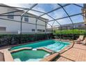 Relax in your private screened-in pool with attached spa and brick paver deck at 8940 Rhodes St, Kissimmee, FL 34747