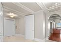 Elegant hallway with white trim, recessed lighting, and a marble floor at 1110 W Ivanhoe Blvd # 5, Orlando, FL 32804