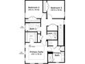 Second-floor floor plan showing bedrooms, bathrooms, walk-in closet, and laundry room at 2026 Education St, St Cloud, FL 34771