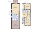 Detailed floor plan showcasing the layout of the first and second floors at 415 Meadowland Pt, Oviedo, FL 32765