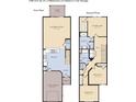 Detailed floor plan showcasing the layout of this 3-bedroom, 2.5-bath home at 423 Meadowland Pt, Oviedo, FL 32765