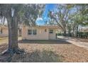 Quaint single-story home with mature trees creating a serene and inviting atmosphere at 203 North E Blvd, Davenport, FL 33837