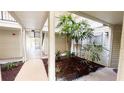 View of the open-air atrium with plenty of shade trees and a well-lit walkway at 1948 Lake Atriums Cir # 113, Orlando, FL 32839