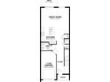 Detailed floor plan showcasing the layout of the first floor, including the kitchen, great room, garage, and powder room at 4278 Campsite Loop, Orlando, FL 32824