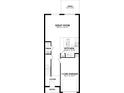 First floor plan featuring an open-concept layout, kitchen, great room, powder room, and one-car garage at 4286 Campsite Loop, Orlando, FL 32824