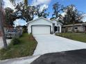 Attractive single-Gathering home with a well-maintained lawn and freshly poured concrete driveway at 1006 India St, Haines City, FL 33844