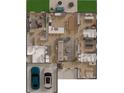 Layout of the home featuring the bedrooms, kitchen, dining, and living room areas at 420 Marion Oaks Crse, Ocala, FL 34473