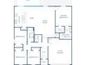 Detailed floor plan showcases the layout of the home, including bedrooms, bathrooms, and living areas at 1304 Congo Dr, Kissimmee, FL 34759