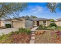 Charming one-story home with a well-manicured lawn and inviting red front door at 4135 Iveyglen Ave, Orlando, FL 32826