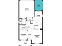 Layout of the first floor featuring the gathering room and the kitchen at 12471 Shipwatch St, Orlando, FL 32832