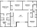 Second floor plan featuring bedrooms with walk-in closets, owner's suite and bath, and a loft at 3029 Ambersweet Pl, Clermont, FL 34711