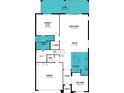 Detailed floor plan showcasing the layout of the first floor, including the owner's suite and kitchen at 9280 Sea Pine Ave, Orlando, FL 32832