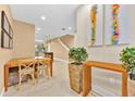 Elegant dining area with modern light fixtures and beautiful decor at 7663 Recife Dr, Kissimmee, FL 34747