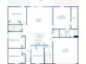 Detailed floorplan showcasing layout of bedrooms, kitchen, great room, and garage at 41 Redwood Ct, Kissimmee, FL 34759