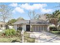 Attractive single-story home featuring a well-kept lawn and an attached garage at 1412 Borg Ln, Winter Springs, FL 32708