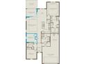 Detailed floor plan showcasing the layout of the home, including bedrooms, bathrooms, and living spaces at 1941 Spring Shower Cir, Kissimmee, FL 34744