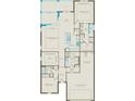 Detailed floor plan showcasing the layout of this spacious home including the gathering room and owner's suite at 2765 Redblush Ter, St Cloud, FL 34772