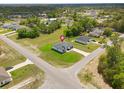 Aerial view highlights this property's location on a corner lot in a peaceful, tree-lined neighborhood at 2436 Sw 155Th Ln, Ocala, FL 34473