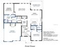 First floor plan showcasing the layout of the great room and bedroom 6 at 2650 Howard Ave, Oviedo, FL 32765