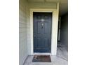 Inviting front door with welcome mat in a well maintained building at 6100 Westgate Dr # 203, Orlando, FL 32835