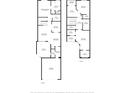 Detailed floor plan showcasing the layout of the home's two floors at 13221 Fountainbleau Dr, Clermont, FL 34711