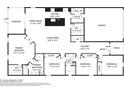Detailed floor plan showcasing the layout of this 1,734 square foot home in Davenport, Florida at 411 Lily Ln, Davenport, FL 33837