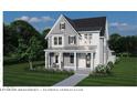 Charming two-story home boasting a covered front porch, manicured lawn, and beautiful landscaping at 166 Hammock Preserve Loop, Winter Garden, FL 34787