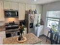 Well-equipped kitchen with granite countertops, stainless steel appliances, and a window for natural light at 1218 Depugh St, Altamonte Springs, FL 32701