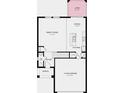 Layout showing an open concept floorplan of the first floor with a kitchen and great room at 5169 Forget Me Not Ave, Lake Hamilton, FL 33851