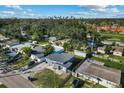 Aerial view of a property showcasing its proximity to a lush green landscape and cityscape at 1627 Triangle Ave, Orlando, FL 32806