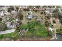 Spacious property with well-defined boundary lines, lush greenery, a private dock, and a serene waterfront setting at 3540 Walker Rd, Apopka, FL 32703