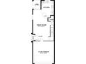 First floor floorplan showcasing a 2-car garage, foyer, great room, kitchen, lanai, and powder room at 4315 Campsite Loop, Orlando, FL 32824