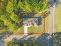 Aerial view of a home and its neatly defined property lines at 8015 Sw 133Rd Ln, Ocala, FL 34473