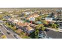 Aerial shot of townhomes, community clubhouse and pool at 4038 Hunters Park Ln, Orlando, FL 32837