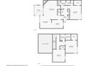 Floorplan view of a two-story home, showing the layout of rooms on both levels at 940 Douglas Ave # 189, Altamonte Springs, FL 32714