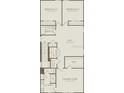 Second-floor home plan featuring an owner's suite, loft, and bedrooms at 1959 Branched Oak Rd, St Cloud, FL 34771