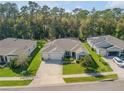 Sprawling home features a three-car garage, lush landscaping, and is surrounded by mature trees at 388 Nowell Loop, Deland, FL 32724