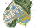 Aerial view of the community map showcasing the layout, amenities, and surrounding wetlands preserve at 5647 Nevis Ter, Kissimmee, FL 34758