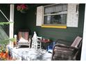 Cozy front porch with wicker furniture, perfect for relaxing outdoors at 115 W King St, Orlando, FL 32804
