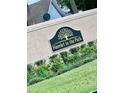 Community sign for 'Hamlet in the Park' with lush landscaping at 3361 Hamlet Loop, Winter Park, FL 32792
